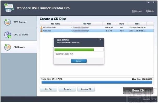 7thShare DVD Burner Creator Pro下载,DVD刻录软件