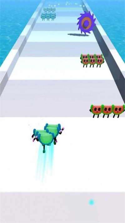 拥挤的西瓜跑官方版(crowd melon run)下载,拥挤的西瓜跑,跑酷游戏,闯关游戏